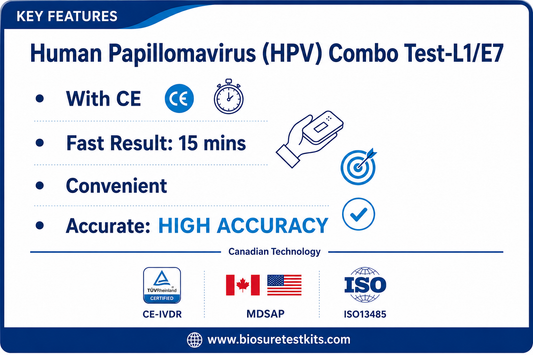 HPV L1/E7 Antigen Rapid Test Cassette (Dual Detection)
