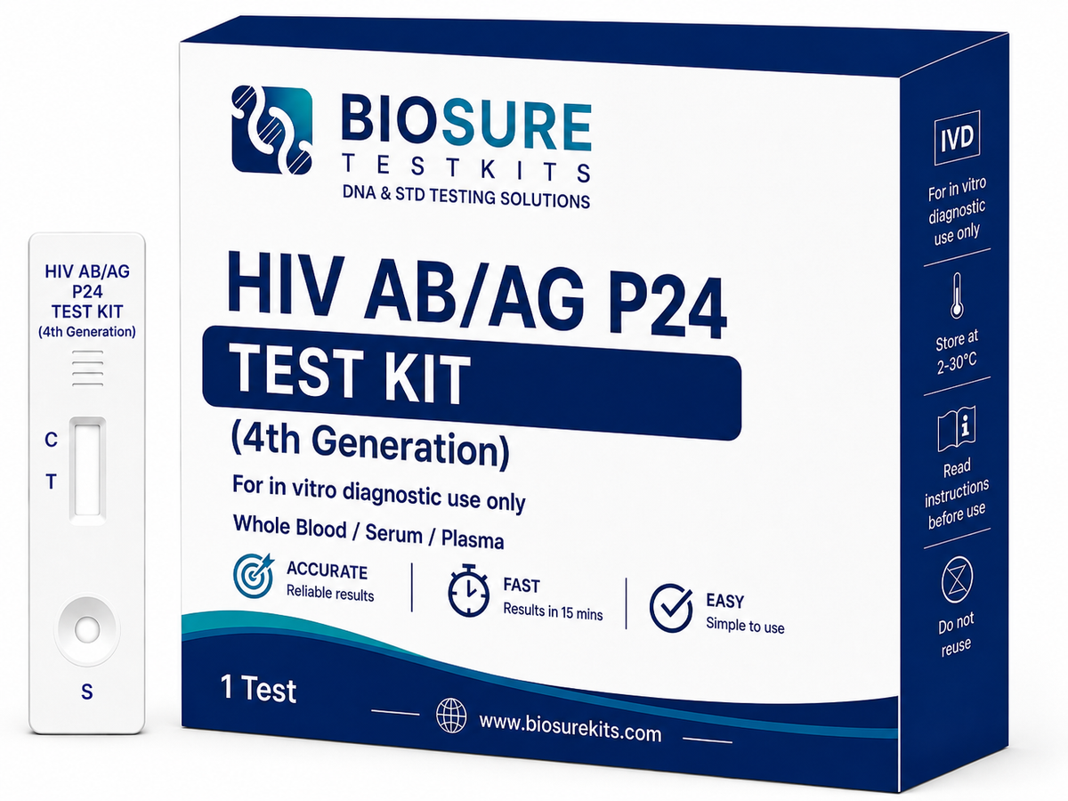 HIV AB/AG P24 Test Kit (4th Generation)