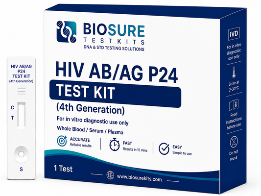 HIV AB/AG P24 Test Kit (4th Generation)